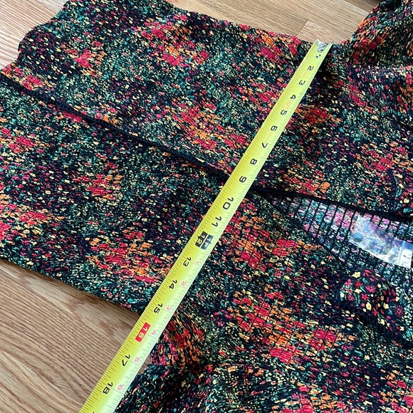 NWT Free People Amelia Printed Blouse Bell Sleeve Blouse $138 Size L - Picture 7 of 16